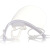 名典上品 微笑透明口罩 酒店餐厅食堂卫生食品级 厨房厨师口罩 双面防雾 10只/盒MS-200