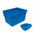 恬晨牌600x400x320mm蓝色2号物流箱食品物流箱塑料熟食周转箱可定制