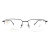 思柏（STEPPER）眼镜 男款钛材休闲商务半框远近视眼镜框架 SI-60123-F099 黑色 52mm 