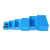 知旦 340周转箱 外径:385*250*100mm周转箱塑料物料盒螺丝收纳盒配件箱塑料盒工具盒长方形 Z-340