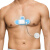 WECARDIO 三导联动态心电图记录仪器 24小时可穿戴心电贴 便携式Holter Pacth医院 浅蓝色