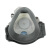 LISM1211防尘口罩 防工业粉尘面具可清洗 打磨煤矿 防雾霾防汽车尾气 1211面具+10片过滤棉