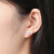 蓓影 18K金淡水珍珠耳钉女士强光珍珠耳环耳坠 黄18K金珍珠耳钉 珍珠直径5.5-6mm