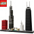 乐高（LEGO）Architecture 建筑系列 拼插积木儿童玩具生日礼物 Chicago 芝加哥 21033