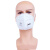 德国uvex1211耳戴式防雾霾口罩 男女成人KN95带呼吸阀 骑行透气白色独立包装粉尘防护口罩 头戴式1210口罩 20个 一盒