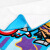 迪士尼（Disney）毛巾家纺 纯棉纱布毛圈 MARVEL漫威英雄大方巾 婴儿毛巾 A类 蓝/黑 50g/条 34*34cm/条