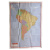 南美洲地图 南美洲政区图 世界分国地图 中外文对照、大幅面撕不烂、全新包装更便携 出国 商务必备地图