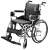 康扬轮椅折叠老人轻便航空铝合金超轻小轮残疾人手推车大轮老年人四轮旅行旅游飞机高铁便携免充气手动 KM-2500L 大轮 11.8公斤