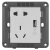 施耐德开关插座面板 睿意系列白色 家用86型开关电源插座 一开五孔 2.1A USB五孔