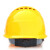 海华（HAIHUA）高强度电力安全帽 工地工程施工 领导头盔 免费印字A3 黄色 一指键式调节