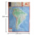 南美洲地图 南美洲政区图 世界分国地图 中外文对照、大幅面撕不烂、全新包装更便携 出国 商务必备地图