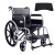 雅德 轮椅带坐便可折叠轮椅车带前后手刹助行器 老年人轮椅折叠康复训练器材残疾人代步车 铝制带坐便（PU工程塑胶大轮）