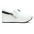 红蜻蜓休闲女单 新款内增高套脚运动皮鞋子 白色 36