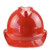 LISM高强度安全帽ABS头盔 工地建筑电力施工透气劳保工程帽印字A8 浅蓝色 旋钮式调节