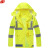 谋福 荧光黄反光条分体雨衣雨裤 成人应急交通道路反光救援雨衣 YGH02上衣 XL 175