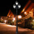 户外庭院灯室外LED路灯别墅家用草坪灯花园灯广场灯景观灯 3.18米黑色