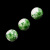 集祥阁 六色陶瓷珠圆珠子隔珠散珠文玩串珠编织中国结DIY手链材料配饰品 绿色(直径10毫米)单颗