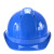 LISM安全帽 ABS材质双筋四色头盔 施工工地防砸透气工程帽 印字A7 红色拼蓝 一指键式调节