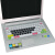 联想IdeaPad 100S-14IBR g480,g40,y470,小新i2000键盘膜Z460 渐变绿色
