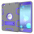 丽真 胶套保护套皮套外壳适用于iPad mini2/mini3 7.9英寸平板A1599/A1600 灰色+紫色PC 保护套