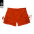 MATCH麻吉 夏季女士短裤 时尚工装裤 女士修身工装裤热裤 A5025 橙色 S