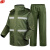 谋福 军绿色分体雨衣雨裤套装抢险救援便携式雨衣消防分体雨衣 JL01 3XL185