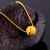 佩川 越南沙金欧币镀金转运珠锁骨项链女仿金饰品久不掉色 镂空球项链 重约3.4克