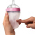 可么多么（como tomo）宝宝奶瓶新生儿 宽口硅胶奶瓶防摔 250ml*2 粉色 (3-6月)