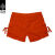 MATCH麻吉 夏季女士短裤 时尚工装裤 女士修身工装裤热裤 A5025 橙色 S
