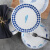瓷航（CiH） 瓷航牛排盘子西餐盘家用平盘早餐圆盘创意蛋糕水果盘菜盘浅盘陶瓷碟子 8寸英寸浅盘-浅蓝色小鱼