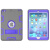 丽真 胶套保护套皮套外壳适用于iPad mini2/mini3 7.9英寸平板A1599/A1600 灰色+紫色PC 保护套