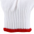 尼龙细纱手套500克 加厚 白色净化针织  耐磨防滑 作业防护 劳保手套 5#尼龙细纱纱手套 12双价格