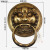 远儒铜雕中式仿古黄铜黄铜铺首狮子头兽头大门环大拉手YRH600-1 古铜色