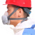 唐丰 硅胶防尘口罩 PM2.5防护口罩成人款 工业粉尘打磨 水泥木工电焊劳保面具可清洗面罩 1201硅胶+5片活性炭