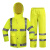 谋福（CNMF）  时尚雨衣荧光黄分体雨衣成人男女骑行保安 荧光黄 L165