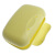 易旅 旅行香皂盒创意锁扣肥皂盒防水防漏糖果色带盖手工皂盒子 大号淡黄色