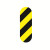 安赛瑞 5S管理地贴（一型）10片装 15×5cm 黄黑 地面警示贴 15803
