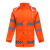 谋福 男女户外荧光橙雨衣套装 分体环卫安全警示反光条雨衣套装 YGC05 175(170-175)