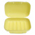 易旅 旅行香皂盒创意锁扣肥皂盒防水防漏糖果色带盖手工皂盒子 大号淡黄色