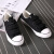 法拉步夏季新款韩版潮流男鞋子运动休闲鞋低帮帆布鞋男士透气板鞋男潮鞋 黑色（F02） 41