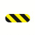 安赛瑞 5S管理地贴（一型）10片装 15×5cm 黄黑 地面警示贴 15803