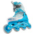 动感/ACTION溜冰鞋儿童轮滑鞋套装闪光可调旱冰鞋直排轮男女滑冰鞋 PW-117 天蓝色+头盔+护具 XS/26-29码