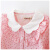 Cicie童装女童娃娃领条纹印花长袖衬衫衬衣173004  粉色 140/64
