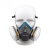 硅胶防毒面具 防尘面具 防PM2.5雾霾口罩 喷漆面罩 汽车钣金喷漆防毒面罩 防油漆甲醛面具 3M6