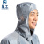 星工（XINGGONG）防尘服无尘衣防静电连体带帽工作服洁净防护喷漆 灰色 L