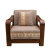 凯比特 新中式沙发垫红木沙发坐垫加厚四季通用实木沙发垫 回字纹布艺款 浅咖 38*48cm靠垫(含芯)
