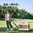 挪客Naturehike露营装备全套桌椅折叠箱便携防雨黑胶天幕户外推车 PP折叠收纳箱-布朗棕/42L/拉杆款