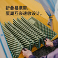 Naturehike挪客徒径R1.8蛋巢垫折叠防潮垫超轻户外露营徒步登山午睡地垫加厚 橄榄绿/单人加宽