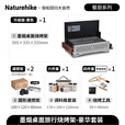 Naturehike挪客墨烟桌面旅行烧烤架户外露营便携式木炭家用可折叠烤肉炉碳烤 黑色/升级版【烧烤5件套】