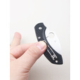 SPYDERCO美国蜘蛛C28FPWCBK2蜻蜓Dragonfly便携户外折刀鸟嘴VG-10 C28FPWCBK2 60°以下 85mm 4.8cm